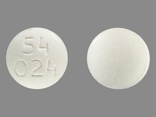 54 24 white round pill