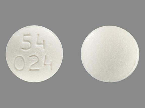54 24 white round pill